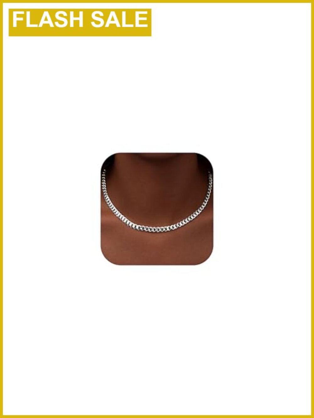 Cuban Link Chain Necklace 14k Gold Silver Plated Stainless Steel Choker